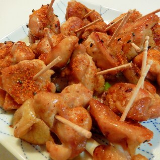 フライパンで簡単！鶏もも肉の焼き鳥風☆